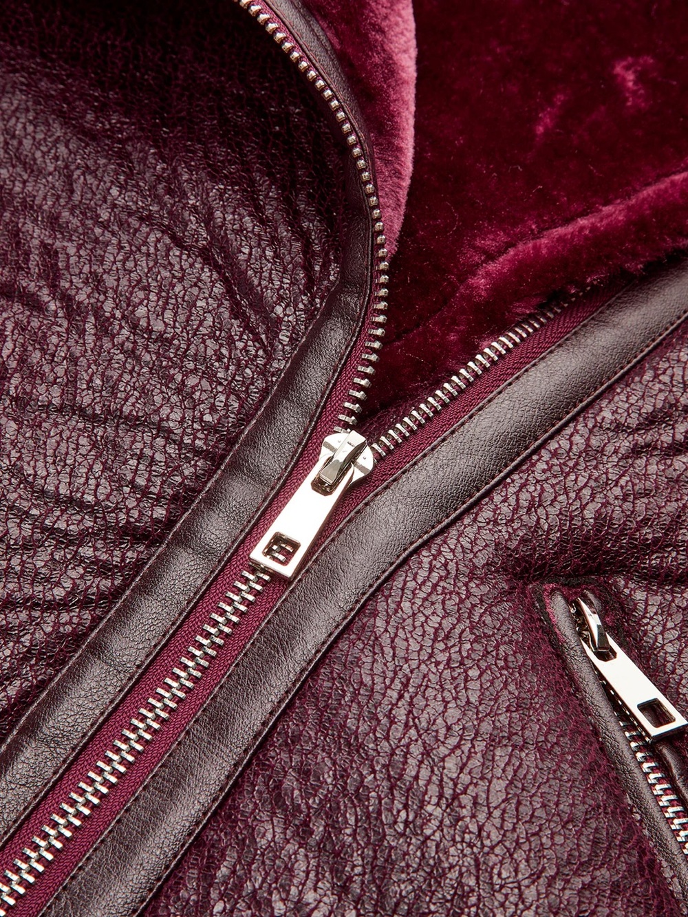 52 Zipper Belted Soft Fleece Jacket - Picture 8 of 9